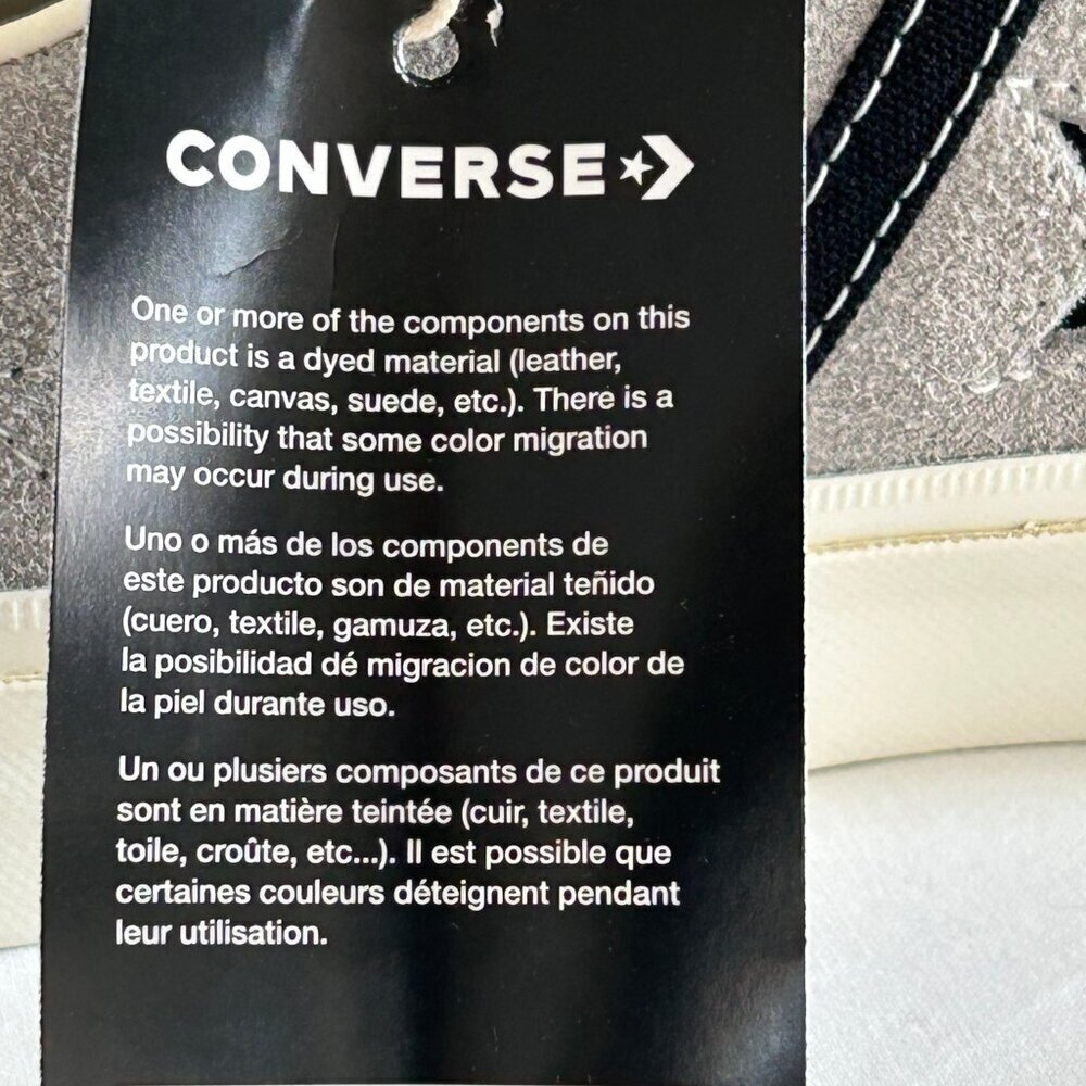 NWT Converse Mens One Star Academy Pro Suede Gray Low Sneakers Lace Up Size 7 - Picture 5 of 16